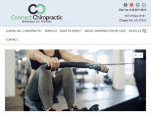 Tablet Screenshot of chiropracticforwomen.com